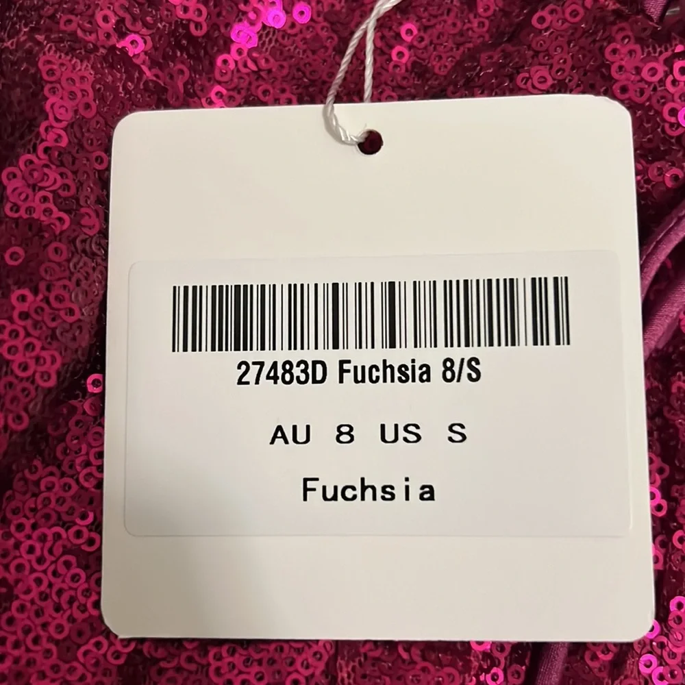 Size Small- Pink fuchsia sequin dress - Picture 6 of 6